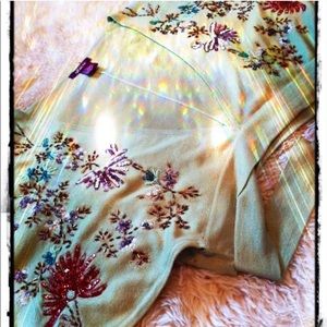 Grace hand beaded wrap sweater!